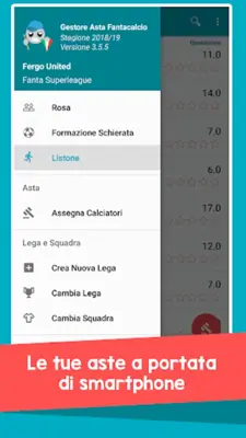 Gestore Asta Fantacalcio android App screenshot 0