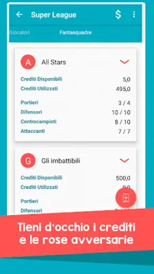 Gestore Asta Fantacalcio android App screenshot 3