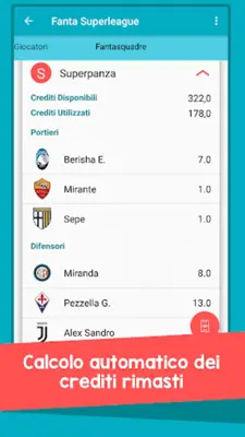 Gestore Asta Fantacalcio android App screenshot 5